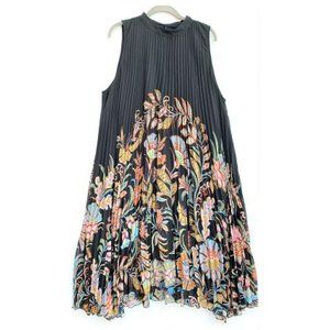 New Anthropologie Cecily pleated midi dress